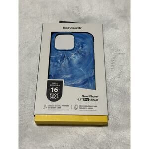 BodyGuardz Carve MagSafe Case iPhone 15 Pro Max 6.7" Blue Marble 16ft Drop